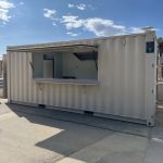 Contenedor de 20 pies equipado «snack bar» – cocina completa (frigoríficos, campana, freidora)
