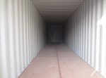 Contenedor 40 pies High Cube (HC) nuevo «primer viaje» – blanco (12 m x 2,90 m)