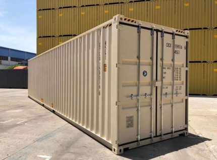 Contenedor 40 pies High Cube «Clase A» – beige (usado seleccionado / reacondicionado)