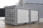 Contenedor de 20 pies modificado con 2 puertas enrollables laterales (repintado)