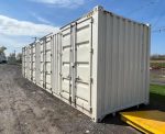 Contenedor 40 pies High Cube «Open Side» – apertura lateral total (4 puertas tipo libro)