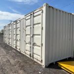 Contenedor 40 pies High Cube «Open Side» – apertura lateral total (4 puertas tipo libro)